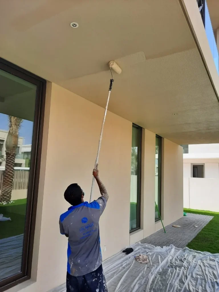 Villa exterior wall painting by Pearl Technical Services